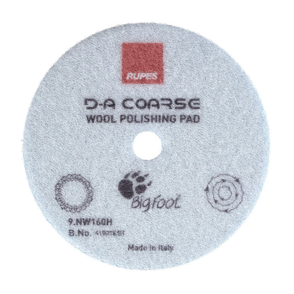 Ulltrissa Rupes D-A Coarse Wool - Oscillerande, 160 mm (9.NW160H)