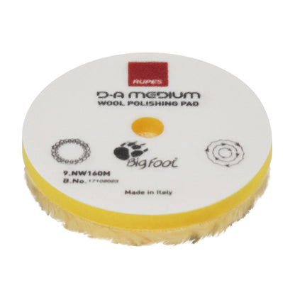 Ullrondell Rupes D-A Medium Wool - Oscillerande, 160 mm (9.NW160M)
