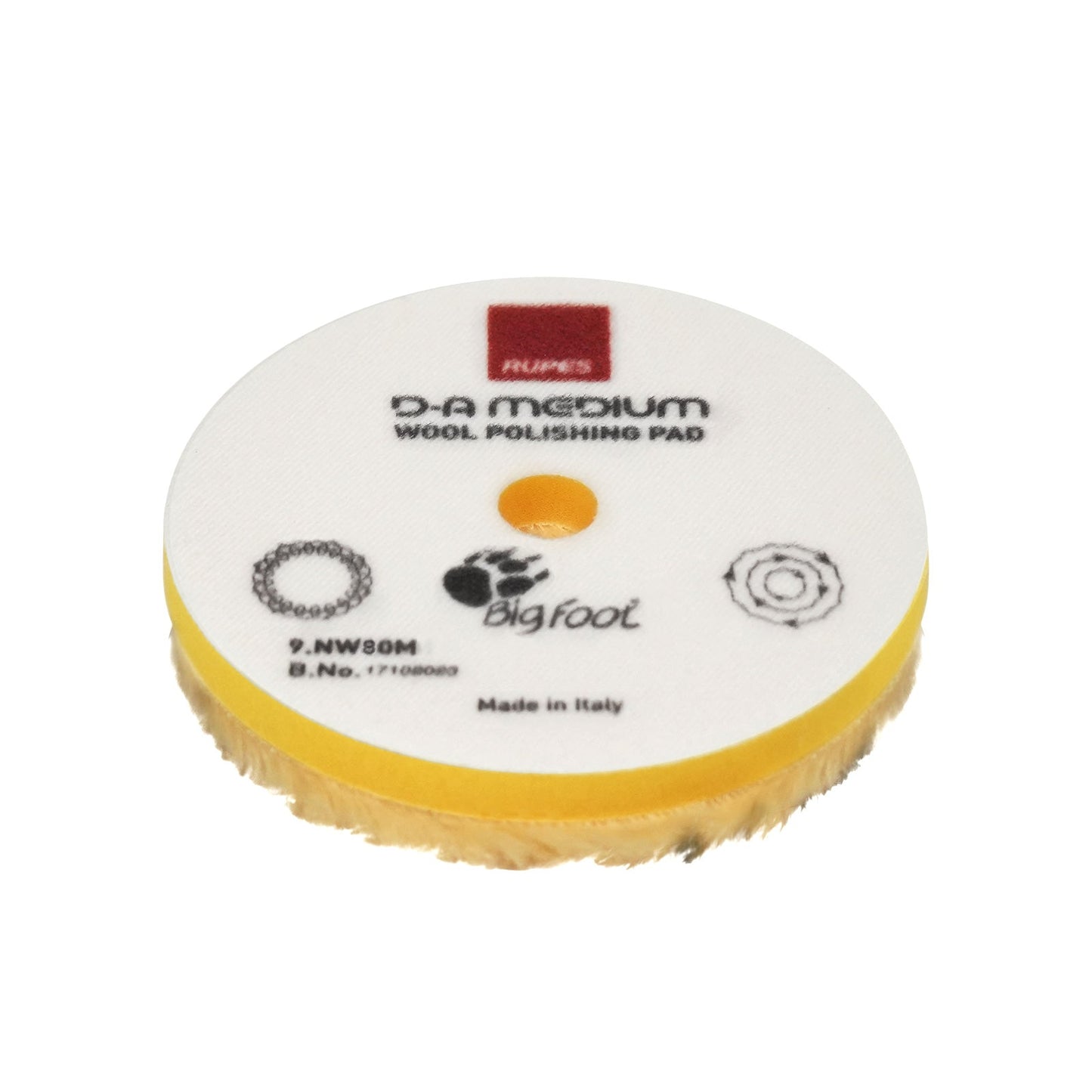 Ullrondell Rupes D-A Medium Wool - Oscillerande, 80 mm (9.NW80M)