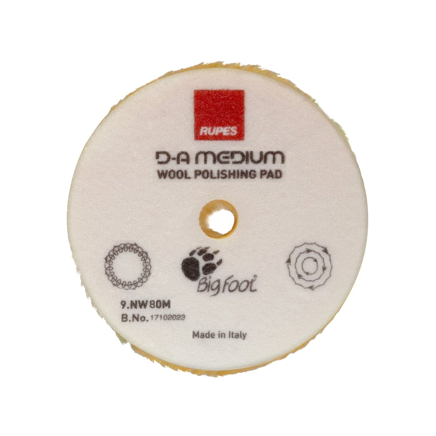 Ullrondell Rupes D-A Medium Wool - Oscillerande, 80 mm (9.NW80M)