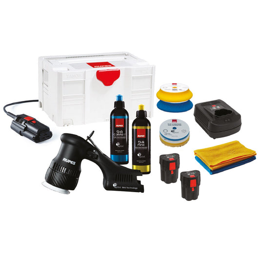 RUPES Polermaskin batteridriven oscillerande HLR75, 75 mm, LUX-kit