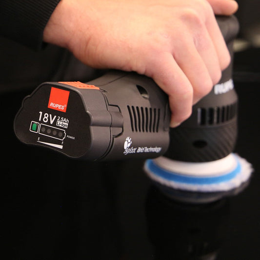 RUPES Polermaskin batteridriven oscillerande HLR75, 75 mm, LUX-kit