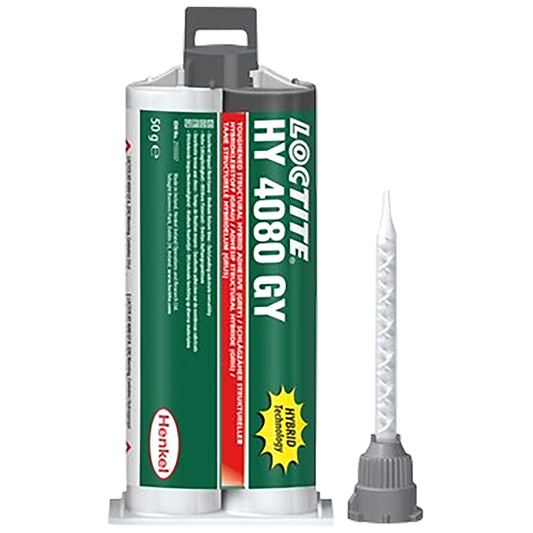 Loctite HY 4080 GY – Strukturellt Snabblim med Hög Styrka & Slagtålighet för Metall, Plast & Kompositmaterial
