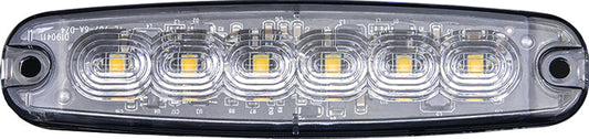 BLIXTLJUS ORANGE 6 LED, LED-varningsljus Strands lighting division