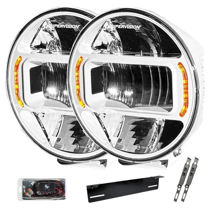 2-PACK SUPERVISION REVOLUTION WHITE 9" PRO EXTRALJUSKIT