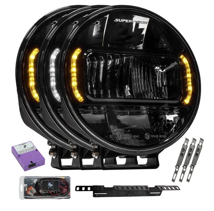 3-PACK SUPERVISION REVOLUTION 9" PRO CANBUS-PAKET