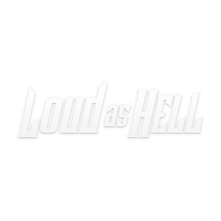 LOUD AS HELL dekal - VIT