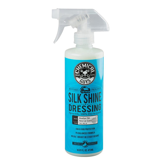 Chemical Guys Silk Shine Dressing återställer plast och gummi, 473 ml