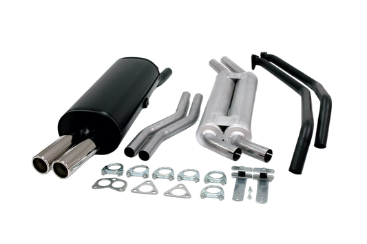 Avgassystem BMW E30 6-cyl 2*70