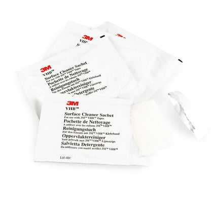 3M VHB Ytrengöringsservett 100-PACK – För optimal vidhäftning vid limning