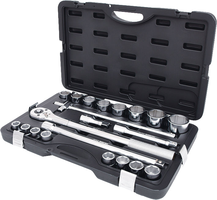 KS Tools Hylsnyckelsats 3/4" – 21 delar, sexkant – 911.0721