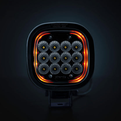President Arbetsljus 2.0 – 25W positionsljus orange, Flood, IP6K9K, Vattentät LED arbetslampa