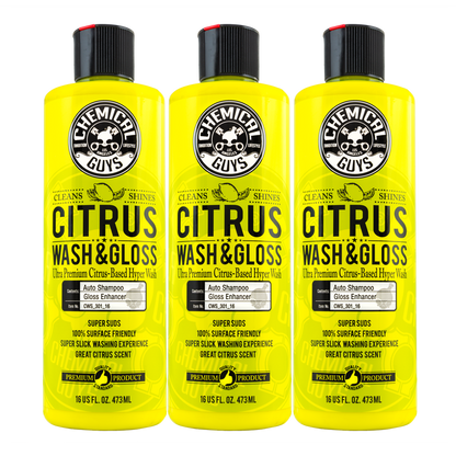 Chemical Guys Citrus Wash & Gloss Bilschampo 3x473ml