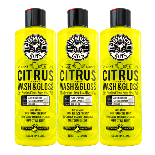Chemical Guys Citrus Wash & Gloss Bilschampo 3x473ml