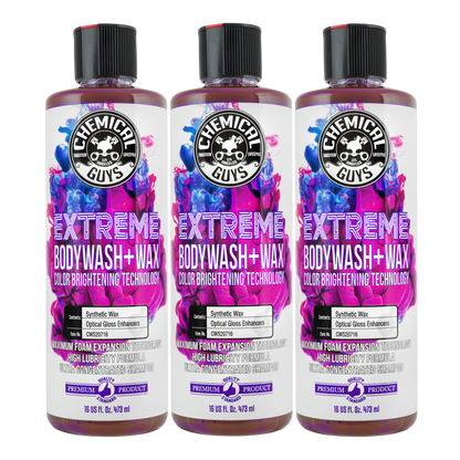 Chemical Guys Extreme Bodywash + Wax Bilschampo 3x473ml