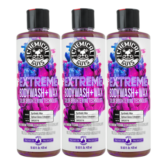 Chemical Guys Extreme Bodywash + Wax Bilschampo 3x473ml