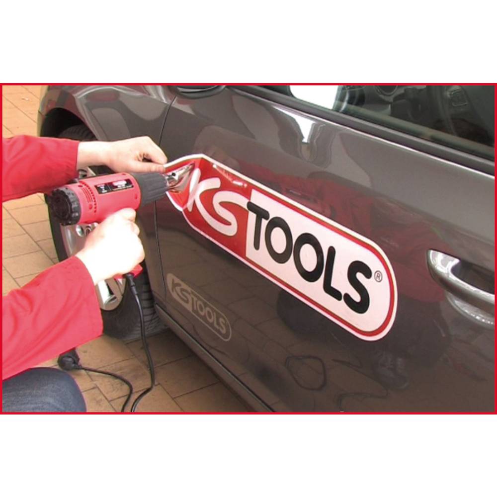 KS Tools Varmluftspistol 2000W – Komplett sats med 4 munstycken