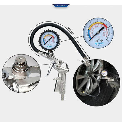BRILLIANT TOOLS däcktrycksmätare (0–16 bar)