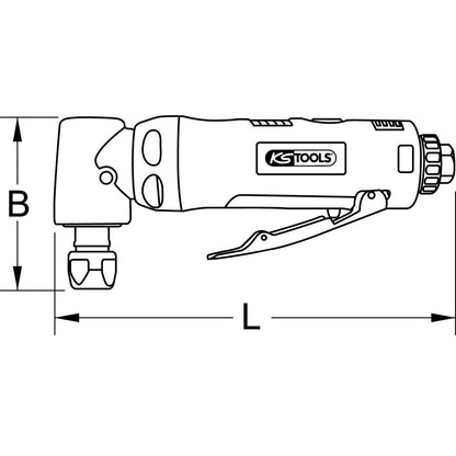 KS TOOLS SlimPOWER mini vinkelstavslipare