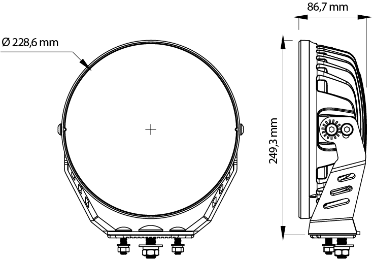 Strands Siberia Night Ranger 9" Extraljus LED